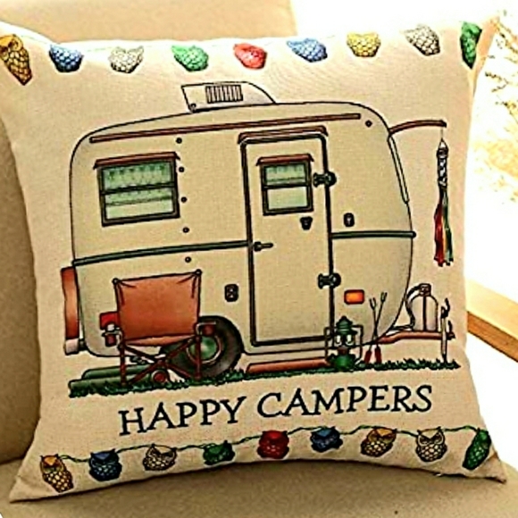 Other - 3 /$33 Accent cushion  cover , Happy Campers